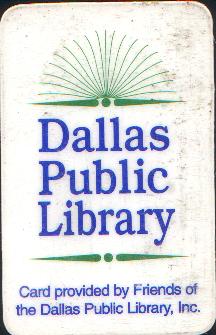 Weedguy's Dallas Texas Public Library Card