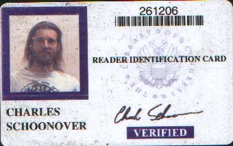 Weedguy's Library of Congress Library Card