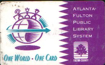 Weedguy's Atlanta Georgia Public Library Card