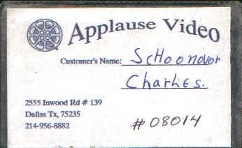 Weedguy's Dallas Texas Video Rental Card