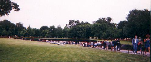 Photograph of the Vietnam Veterans Memorial in Washington DC