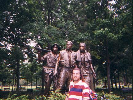 Photograph of Weedguy at the Vietnam Veterans Memorial in Washington DC