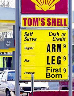 The price of gas